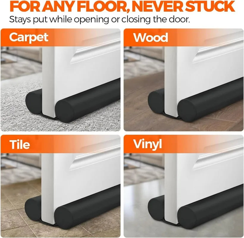Door Draft Stopper - Insulation Seal for Dust, Bugs, and Soundproofing