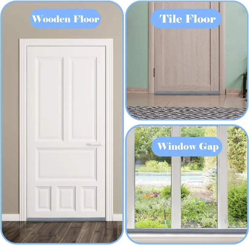 Door Draft Stopper - Insulation Seal for Dust, Bugs, and Soundproofing