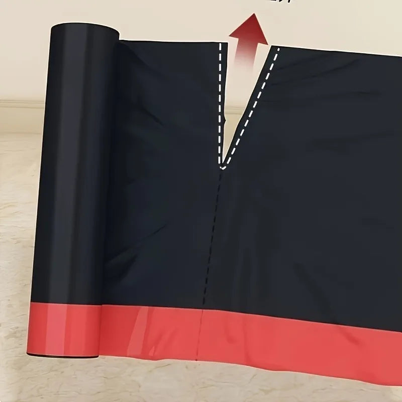 Black Drawstring Trash Bags - Leak-Proof Kitchen and Bathroom Garbage Bags